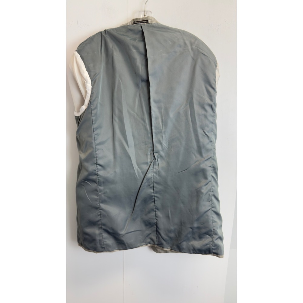 Pierre Balmain Paris Vintage 46L Grey Micro Pattern Two Button Blazer Sport Coat - Picture 10 of 15
